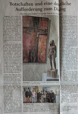 Josef Thalhofer nello studio: Zeitungsartikel vom 24.Juni 2024 _ Passauer Neue Presse