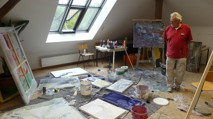 Josef Thalhofer nello studio: Im Atelier