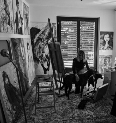 Francesca Brivio im Studio