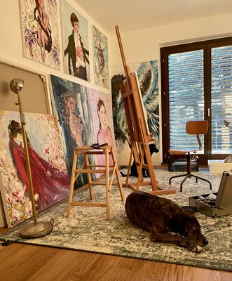 Francesca Brivio im Studio