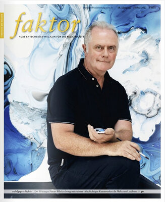Fintan Whelan in de studio: My interview on the front page of Faktor Magazine