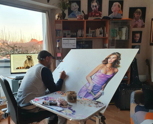 Aldehy in the Studio: Atelier des Landes. Janvier 2021.