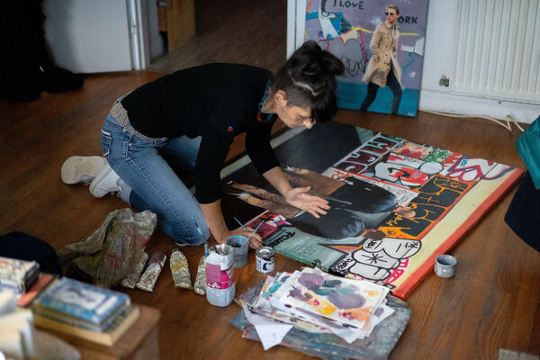 Emilie Pannier en el estudio