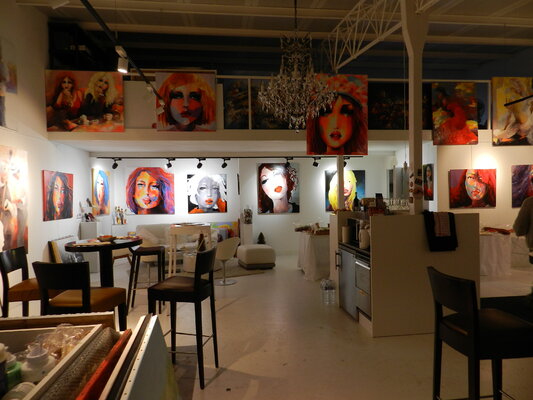 Lysiane Beck nello studio