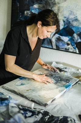Katja Gramann en el estudio