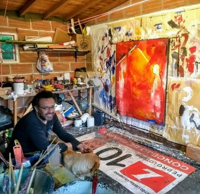 Alejandro Naranjo im Studio