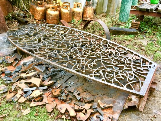 Michel Laurent nello studio: Réalisation de la sculpture EOLE 2.0