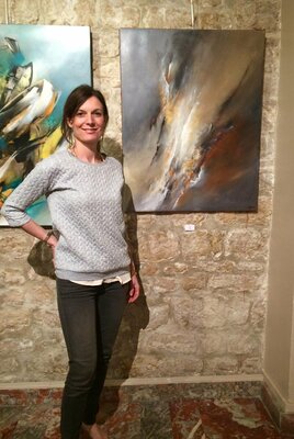 Florence Penet en el estudio: Salon de l'Académie Européenne des Arts - France 2016