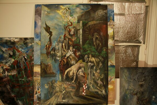 Steve Fraser im Studio: Works in progress