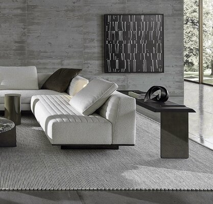 Liuba & Javier Torres nello studio: Minotti Indoor Collection