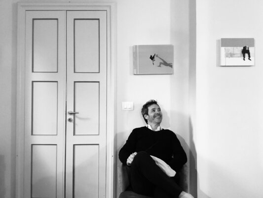 Marco Lampis in de studio
