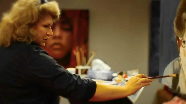 Angelika Bes im Studio