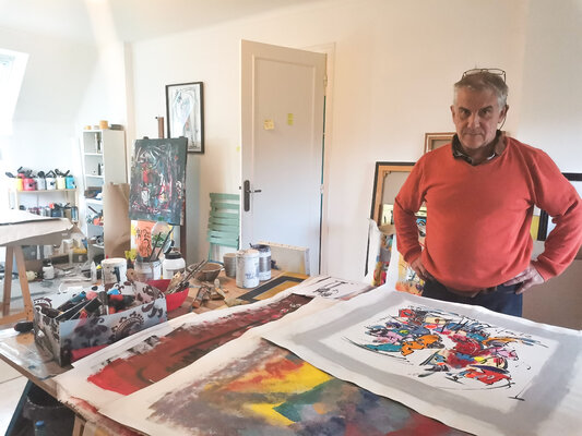 Luc Villard im Studio
