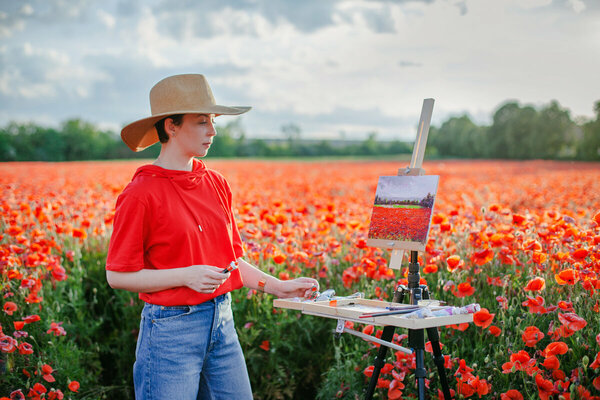 Bozhena Fuchs in the Studio: Plein air painting.