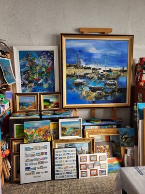Muriel Cayet im Studio