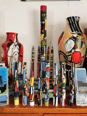 Muriel Cayet im Studio