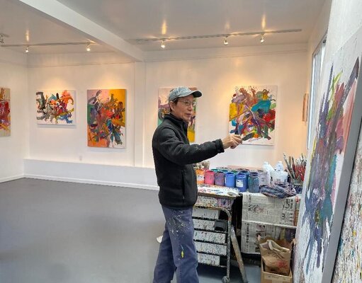 Fong Fai in de studio