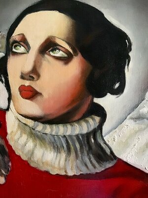 Jean-Louis Azencott nello studio: Saint - Moritz (détail)