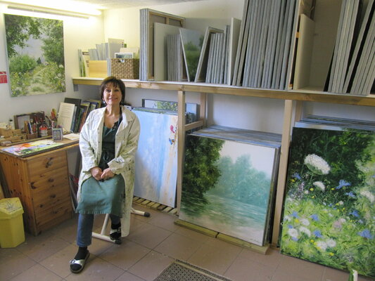 Brigitte Di Scala nello studio