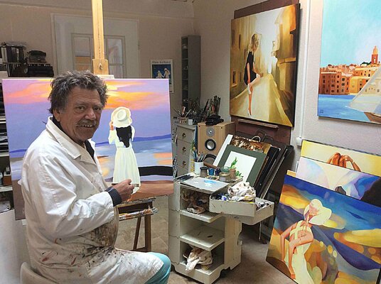 Alain Rolland dans le studio: Dans mon atelier