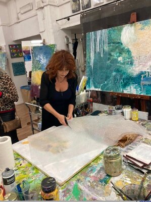 Giusy Lauriola im Studio: working