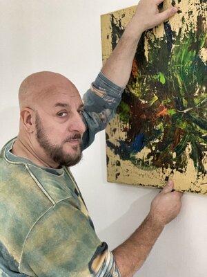 Juan Hidalgo in de studio: En el estudio