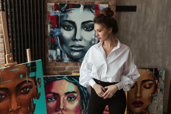 Anna Briukhovetska im Studio