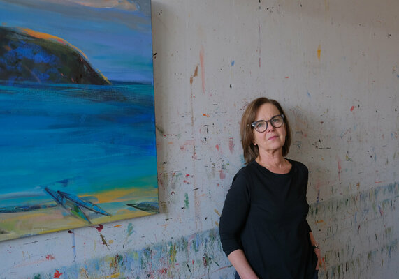 Bozena Lesiak en el estudio