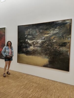 Emily Starck in the Studio: Visite au Centre Pompidou de Paris, oeuvre de Zao Wou-Ki