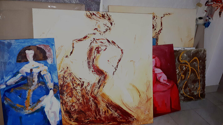 Gema Cebrian im Studio