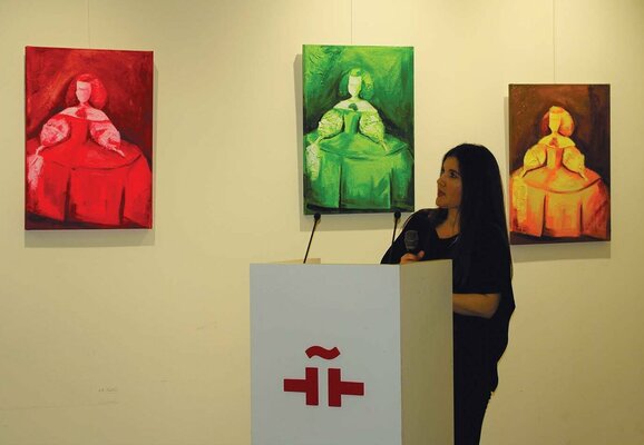 Gema Cebrian im Studio