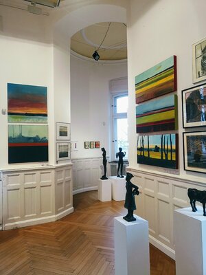 Kai Hoge en el estudio: Exhibition at Schloss Wiligrad