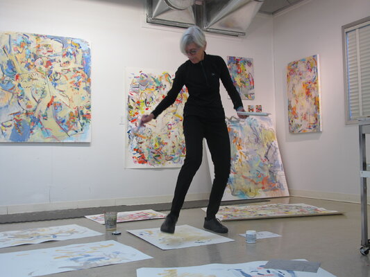 Gina Werfel in de studio