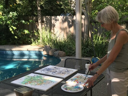 Gina Werfel in de studio