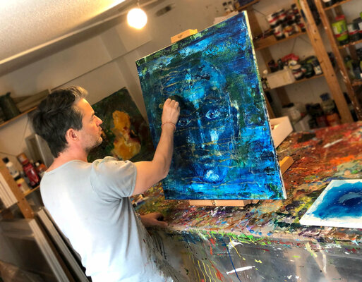 Andreas Garbe in the Studio