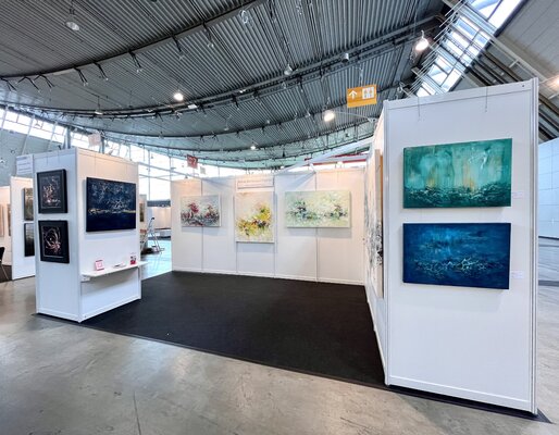 Maria Bevilacqua-Fischer in the Studio: Personal booth at art fair:  ARTe Fusion - Stuttgart (Germany) 2023