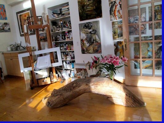 Mona Berga nello studio