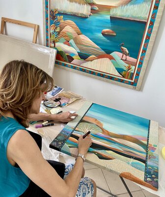 Sylvie Poupé in the Studio: Atelier - Workshop - Août 2025