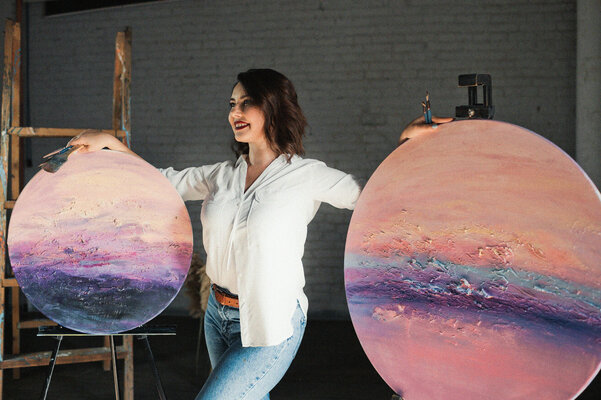 Tanya Bilous nello studio