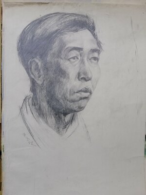 Yutao Ge im Studio: Dessiné autrefois à l'école d'arts