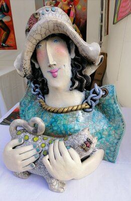 Yutao Ge im Studio: Ma sculpture en Raku