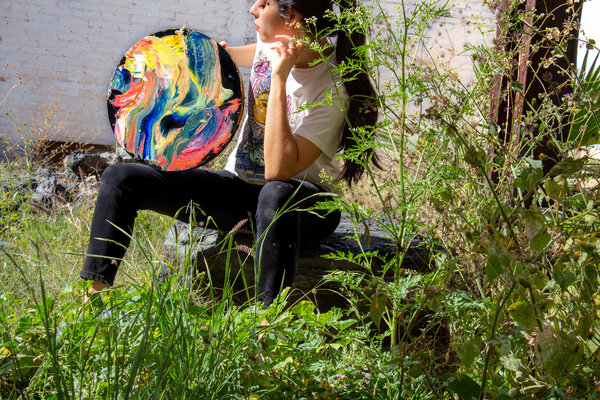 Alexia López Sosa in the Studio