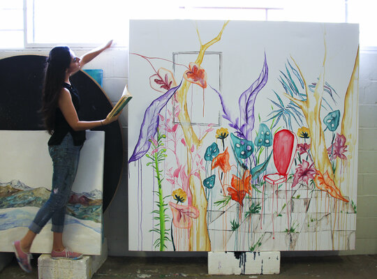 Alexia López Sosa in the Studio