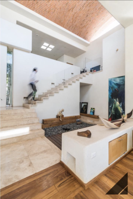 Alexia López Sosa in the Studio: Artworks in a beautiful house by ALM ARCHITECTS https://www.instagram.com/alm.arquitectos/