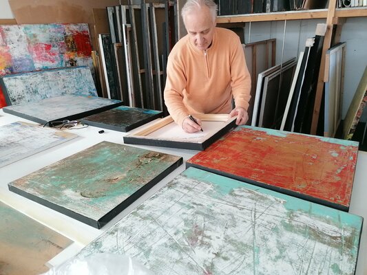 Maurizio Paccagnella in the Studio