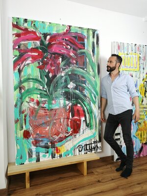 Christian Dittus im Studio: Dittus_art "Soloshow".