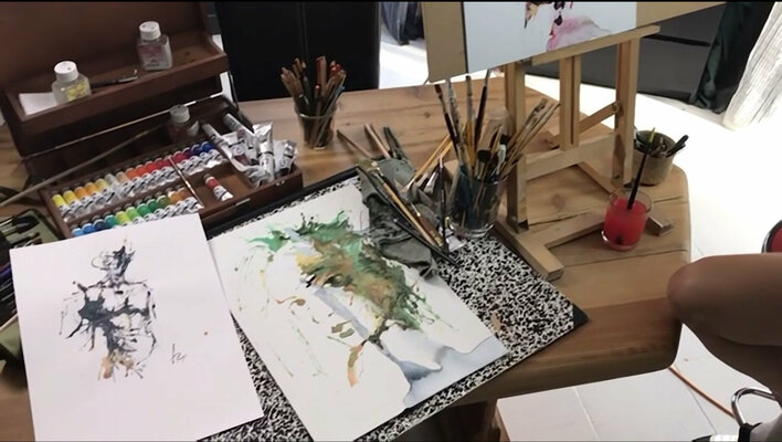 Amandyne Steropes in de studio: L’Atelier
