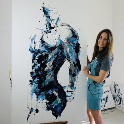 Amandyne Steropes in de studio: Choix pour une exposition