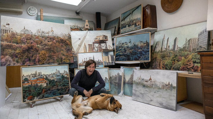 Carlos Arriaga nello studio