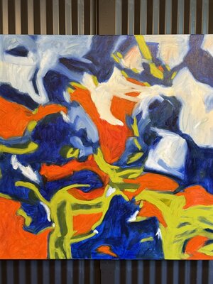 Steven Miller im Studio: Artwork on  exhibit at www.byrdeandtheb.com  www.stevenwmiller.com @stevenmillerart2022